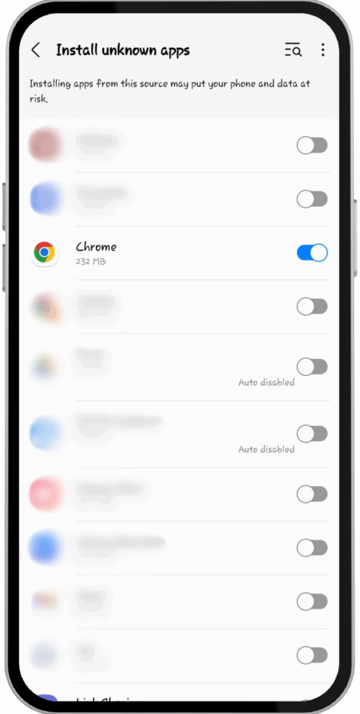 enable unknown sources